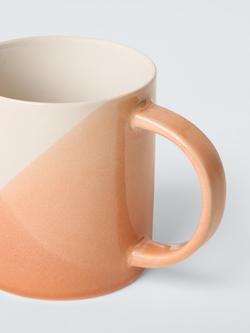 John Lewis Harlequin Stoneware Mug, 300ml - view 2, Orange