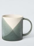 John Lewis Harlequin Stoneware Mug, 300ml, Green