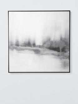 John Lewis 'Winter's Dream' Embellished Framed Canvas Print, 100 x 100cm, White/Grey, White