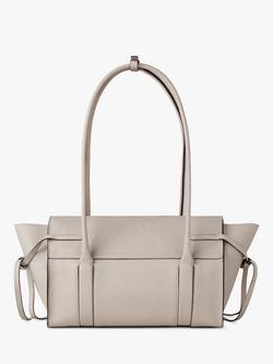 Mulberry Small Soft Bayswater Heavy Grain Leather Shoulder Bag - view 2, Chalk