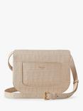 Mulberry Pimlico  Shiny Faux Crocodile Leather Satchel, Eggshell