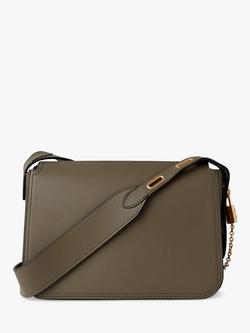 Mulberry Billie Micro Classic Grain Leather Cross Body Bag - view 2, Linen Green