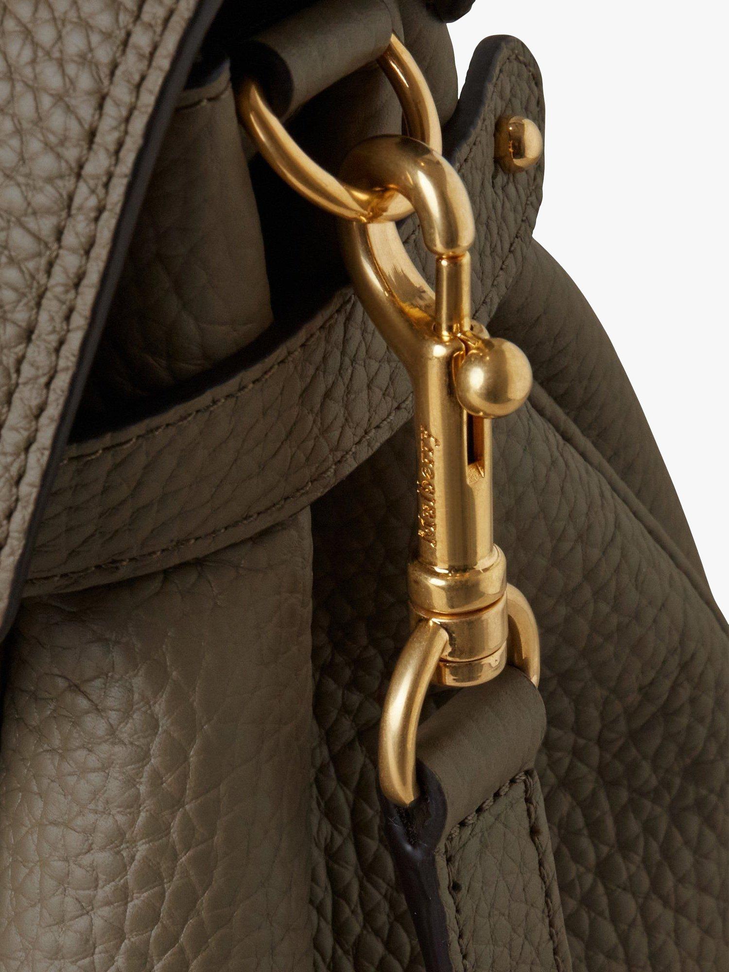 Product image 5 of 7, which shows Mulberry Alexa Heavy Grain Leather Shoulder Bag, Linen Green