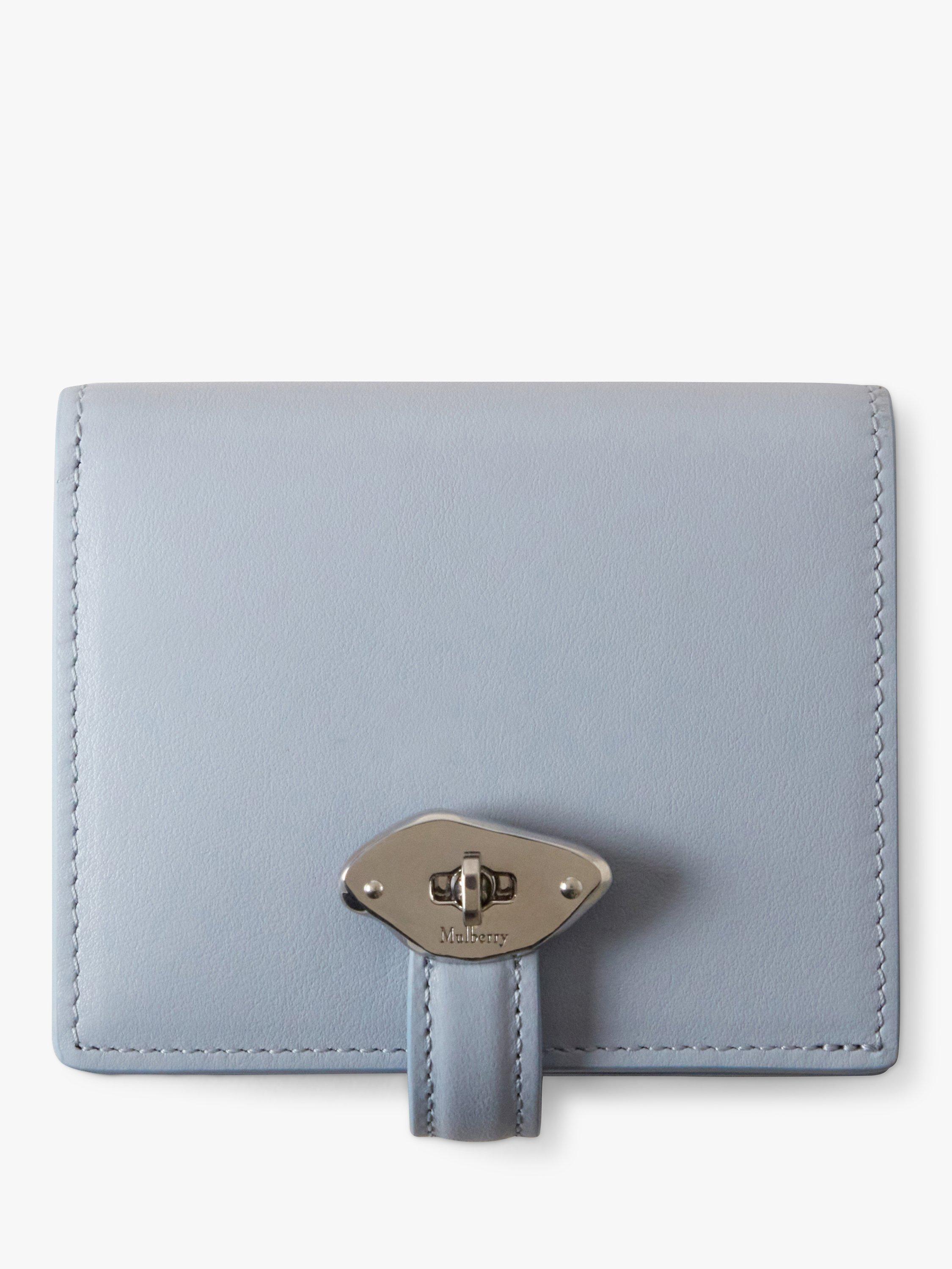 【MULBERRY】LANA COMPACT WALLET Mulberry | Lana Compact Wallet | Black High Gloss Leather