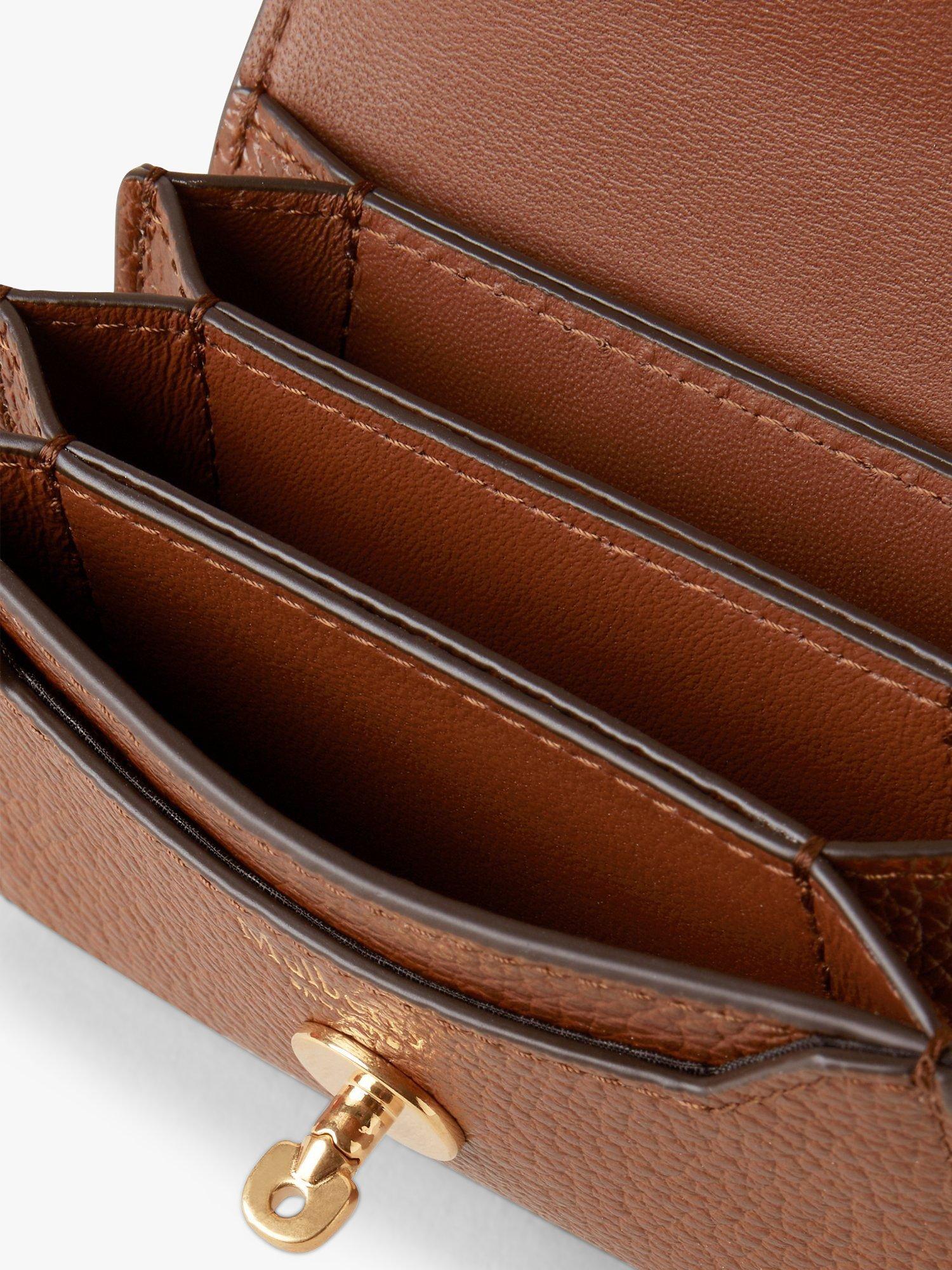 Product image 2 of 2, which shows Mulberry Darley Small Classic Grain Leather Concertina Wallet, Oak