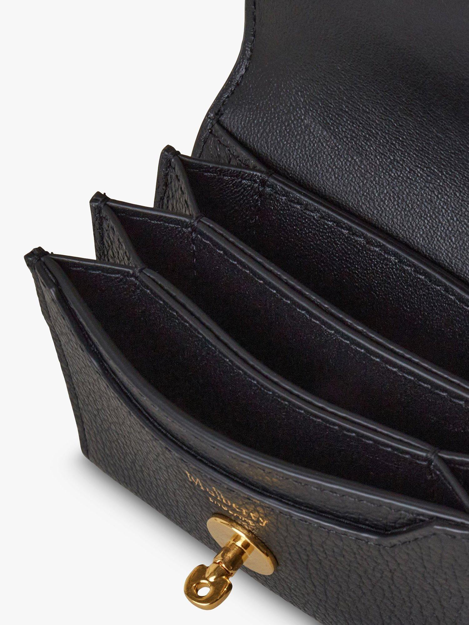 Product image 2 of 2, which shows Mulberry Darley Small Classic Grain Leather Concertina Wallet, Black