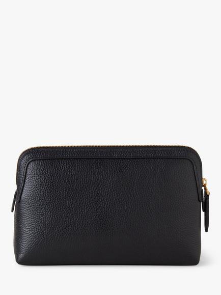 Mulberry Small Classic Grain Leather Small Cosmetic Pouch - view 2, Black