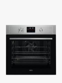 AEG BPX535061M Built In Single Electric Oven, Stainless Steel, Stainless Steel
