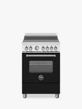 Bertazzoni Master Series 60cm Electric Range Cooker with Induction Hob, Matt Black