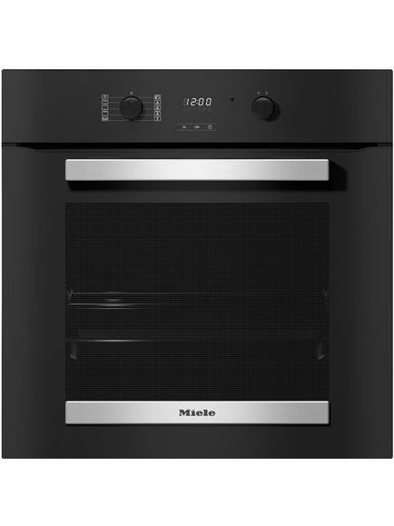 Miele H2455B Built-In Electric Single Oven, Black, Black