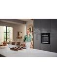 Miele H2455B Built-In Electric Single Oven, Black