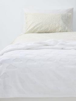 John Lewis Cloud Baby Blanket, White