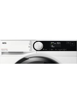 AEG TR739G4B Freestanding Heat Pump Tumble Dryer, 9kg, White - view 2, White