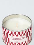 John Lewis Spiced Clementine & Pomegranate Scented Tin Candle, 215g