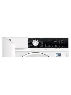AEG LX6WG74634BI Built In Washer Dryer, 7kg/4kg Load, 1600rpm, White - view 2, White