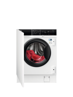 AEG L8WE84636BI Integrated Washer Dryer, 8/4kg Load, 1600rpm Spin, White, White