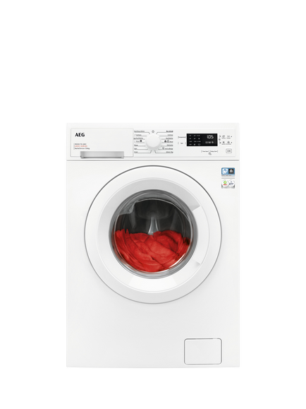 AEG LWX60746B WD Freestanding Washer Dryer, 7kg/4kg Load, 1600rpm Spin, White, White