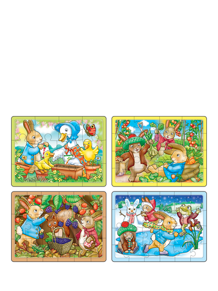 Orchard Toys Peter Rabbit 4-in-a-Box Puzzles - view 2, Multi