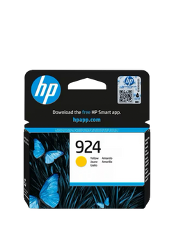 HP 924 Yellow Original Ink Cartridge, Yellow