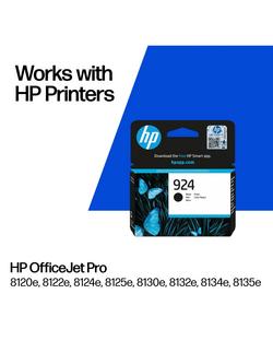 HP 924 Black Original Ink Cartridge - view 2, Black
