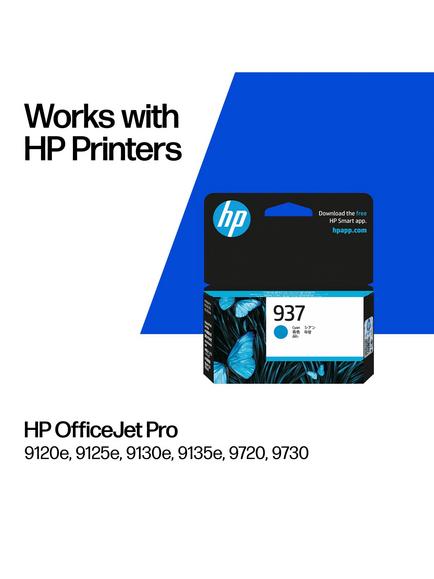 HP 937 Cyan Original Ink Cartridge - view 2, Cyan