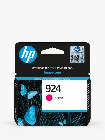 HP 924 Magenta Original Ink Cartridge, Magenta