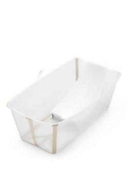 Stokke Flexi Bath X-Large Bath & Flexi Newborn Support Bundle, Sandy Beige, Sandy Beige