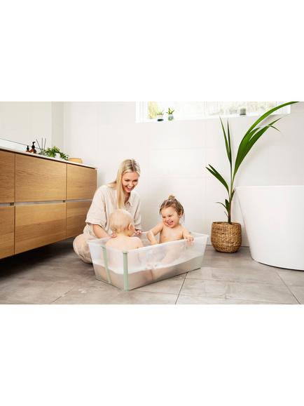 Stokke Flexi Bath X-Large Bath & Flexi Newborn Support Bundle, Sandy Beige - view 2, Sandy Beige