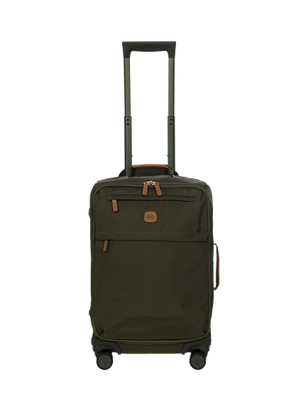 Bric's X Travel 4-Wheel 55cm Carry On Trolley Suitcase, Olive