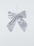 John Lewis Sequin Bow, Silver