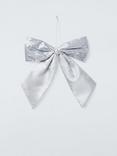 John Lewis Sequin Bow, Silver