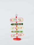 John Lewis North Pole Standing Sign