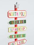 John Lewis North Pole Standing Sign