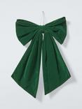 John Lewis Giant Velvet Bow, Green