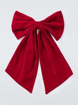 John Lewis Giant Velvet Bow, Red