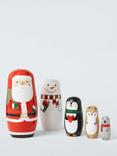 John Lewis Santa Nesting Dolls, Set of 5