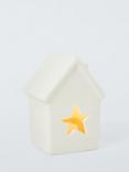 John Lewis Ceramic Mini Star House LED Decoration