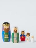 John Lewis Nativity Nesting Dolls, Set of 5