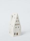 John Lewis Trinket & Treasure Ceramic LED Tall House, White