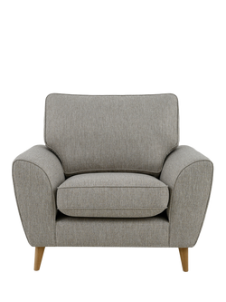 John Lewis Ambleside Armchair, Light Leg, Textured Weave Natural