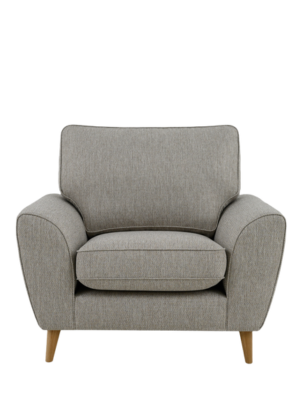 John Lewis Ambleside Armchair, Light Leg, Textured Weave Natural