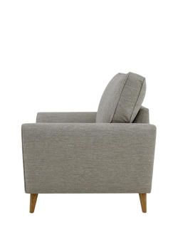 John Lewis Ambleside Armchair, Light Leg - view 2, Textured Weave Natural