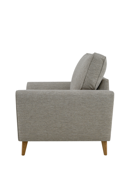 John Lewis Ambleside Armchair, Light Leg - view 2, Textured Weave Natural
