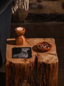 Selbrae House Pheasant Square Slate Coaster - view 2, 