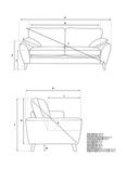 John Lewis Ambleside Large 3 Seater Sofa, Dark Leg