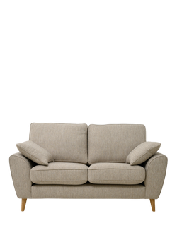 John Lewis Ambleside Small 2 Seater Sofa, Light Leg, Textured Weave Natural