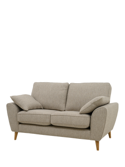 John Lewis Ambleside Small 2 Seater Sofa, Light Leg - view 2, Textured Weave Natural