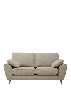 John Lewis Ambleside Large 3 Seater Sofa, Light Leg, Textured Weave Natural