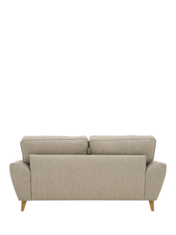 John Lewis Ambleside Large 3 Seater Sofa, Light Leg - view 2, Textured Weave Natural