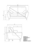 John Lewis Ambleside Small 2 Seater Sofa, Dark Leg